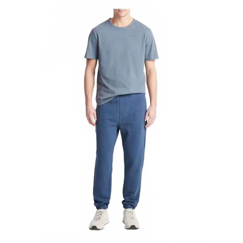 NEW VINCE lightweight fleece jogger pants in deep indigo